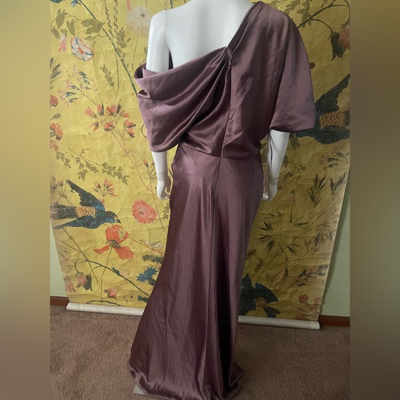 BHLDN Amsale
Draped Satin One Shoulder Dress - Picture 8 of 8